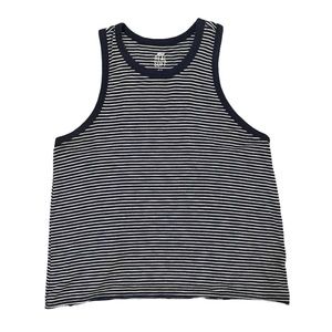 Aerie Racerback Navy/White Striped Tank Top Size Small